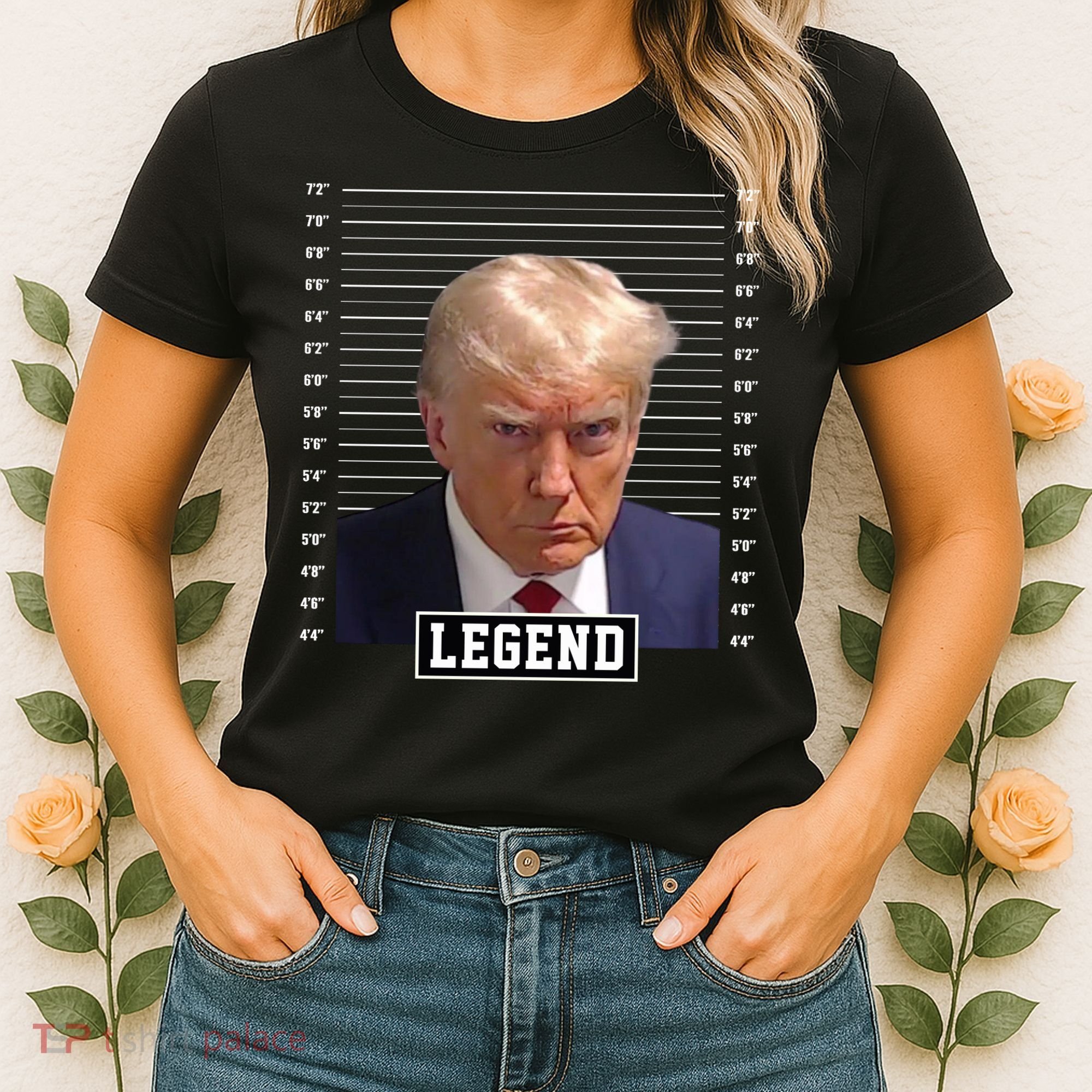 Legend Donald Trump Mugshot Pro Trump Women's T-Shirt