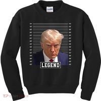 Legend Donald Trump Mugshot Pro Trump Kids Sweatshirt thumb 0