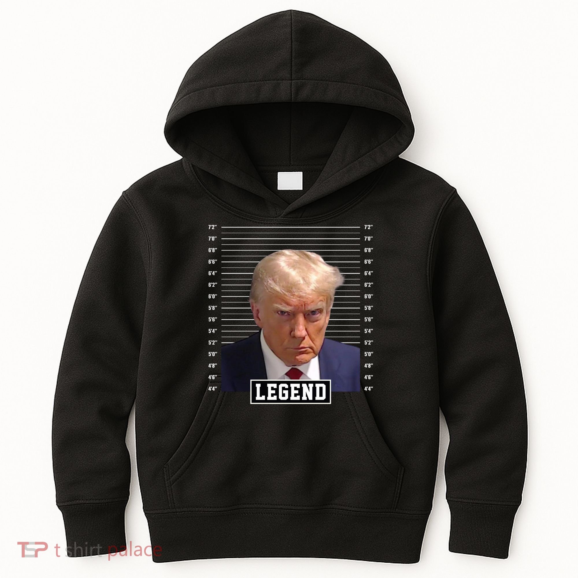 Legend Donald Trump Mugshot Pro Trump Kids Hoodie