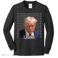 Legend Donald Trump Mugshot Pro Trump Kids Long Sleeve Shirt thumb 0