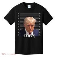 Legend Donald Trump Mugshot Pro Trump Kids T-Shirt thumb 0