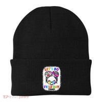 Let's Do This Field Day Thing Messy Bun School Field Day Beanie thumb 0