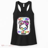Let's Do This Field Day Thing Messy Bun School Field Day Women's Tank Top thumb 0