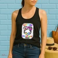 Let's Do This Field Day Thing Messy Bun School Field Day Women's Tank Top thumb 2