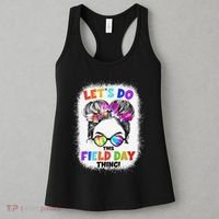 Let's Do This Field Day Thing Messy Bun School Field Day Women's Tank Top thumb 3