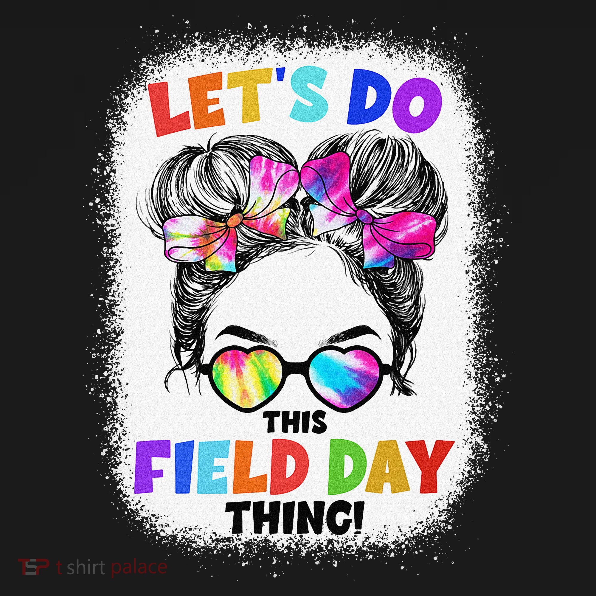 Let's Do This Field Day Thing Messy Bun School Field Day Women's Tank Top