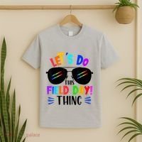 Lets Do This Field Day Thing Colors Quote Sunglasses T-Shirt thumb 2
