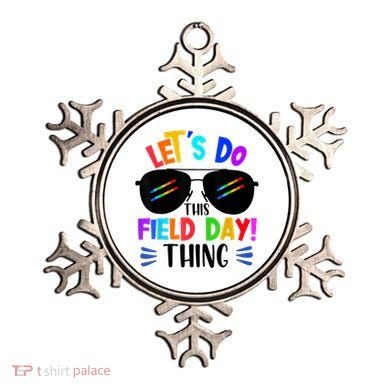 Lets Do This Field Day Thing Colors Quote Sunglasses Ornament