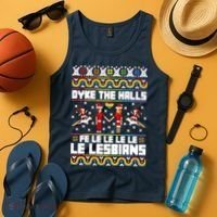 LGBT Dyke The Halls Fe Le Le Le Le Le Lesbians Ugly Christmas Tank Top thumb 4