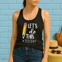 Let's Do This Test Day Pencil Women's Tank Top thumb 2