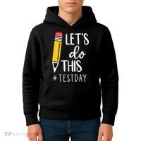 Let's Do This Test Day Pencil Kids Hoodie thumb 4