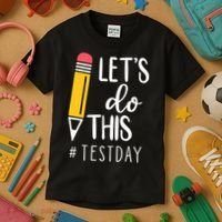 Let's Do This Test Day Pencil Kids T-Shirt thumb 3