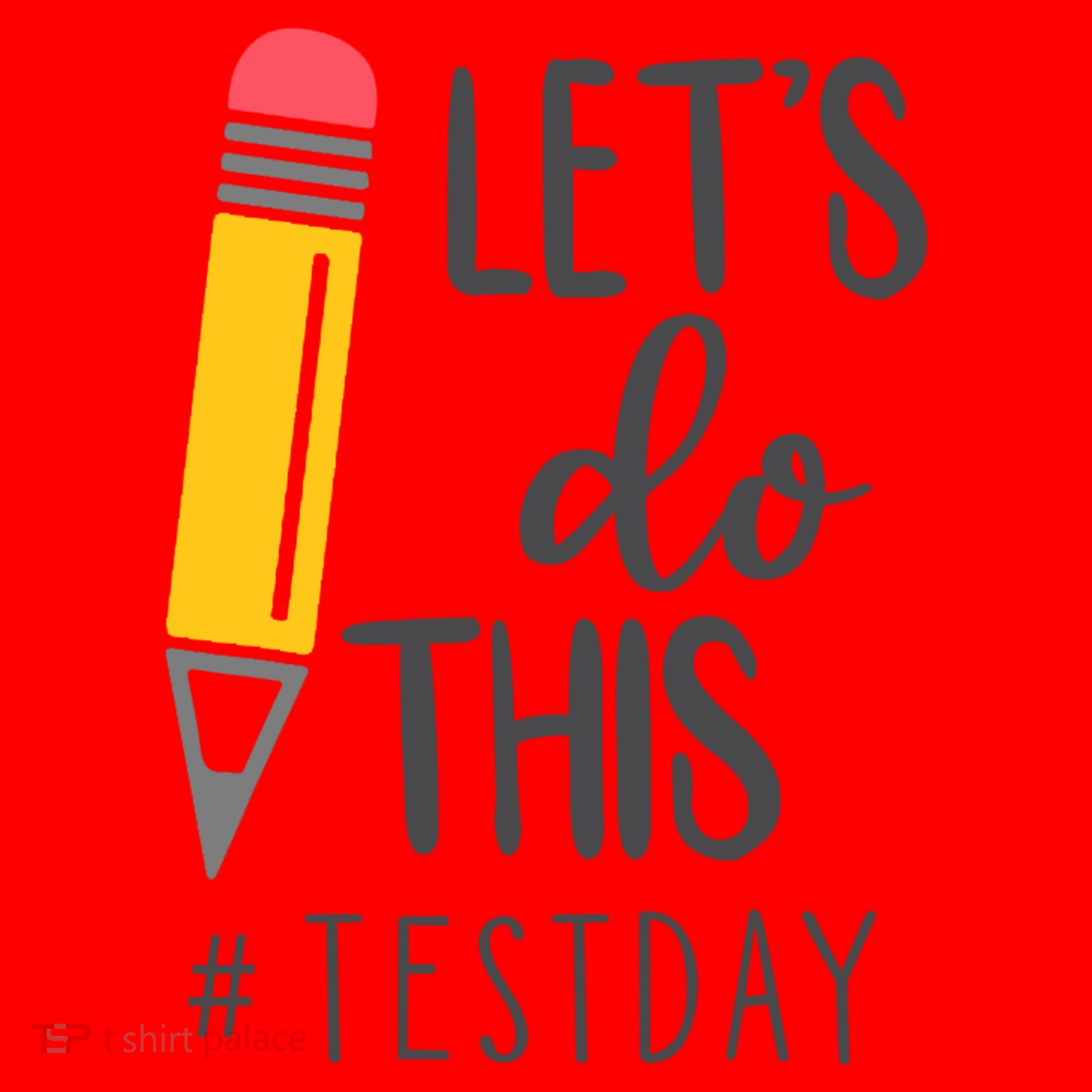 Let's Do This Test Day Pencil Santa Hat