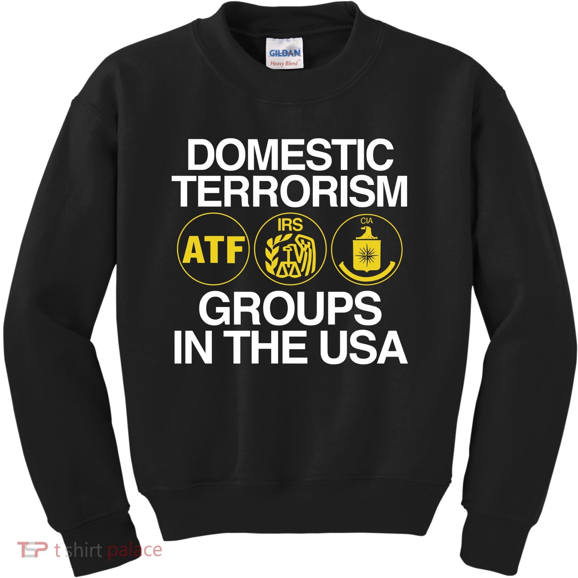 Limited Domestic Terrorism Atf Irs Cia Groups In The Usa Kids Sweatshirt