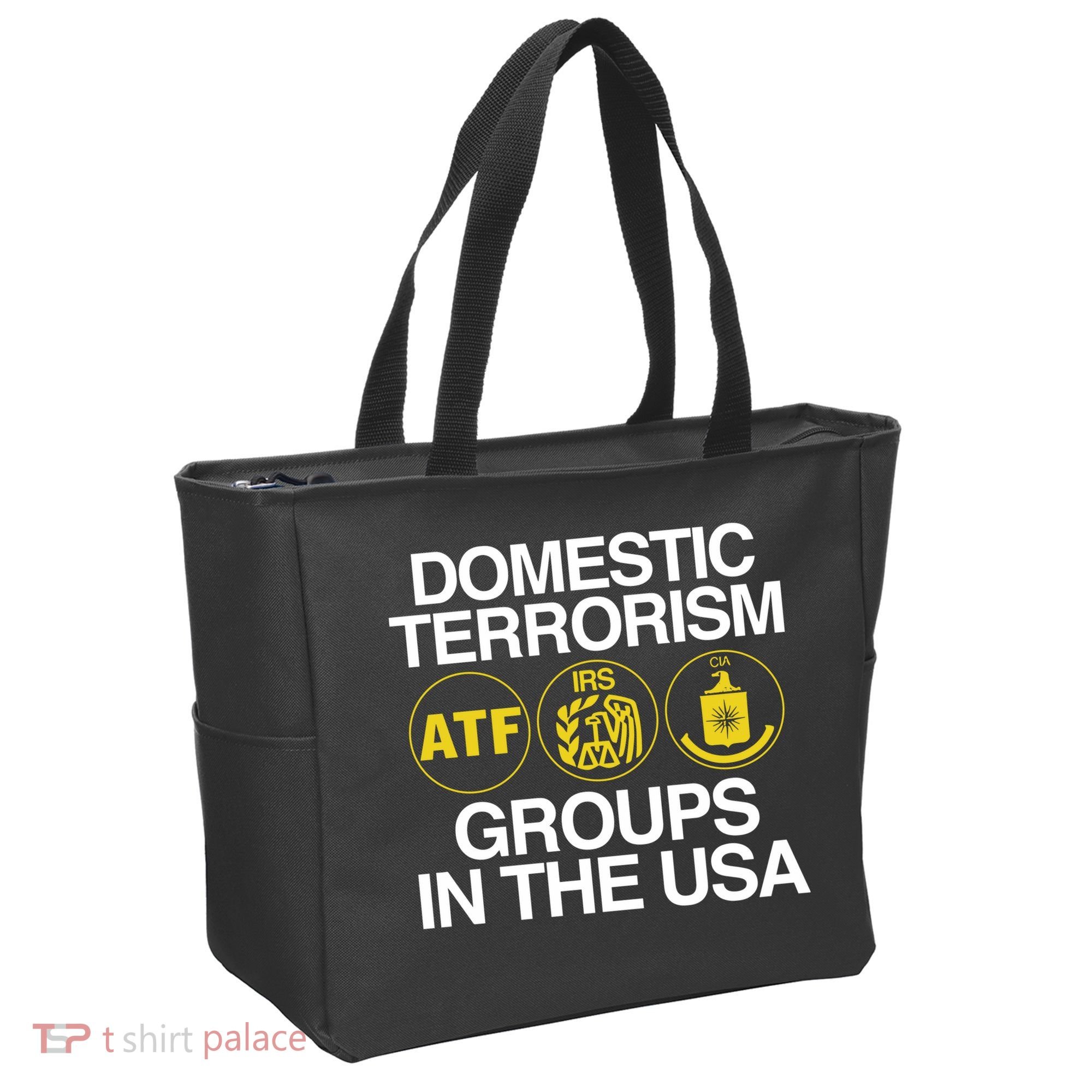 Limited Domestic Terrorism Atf Irs Cia Groups In The Usa Tote Bag
