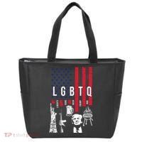 LGBTQ Donald Trump American Flag Tote Bag thumb 0