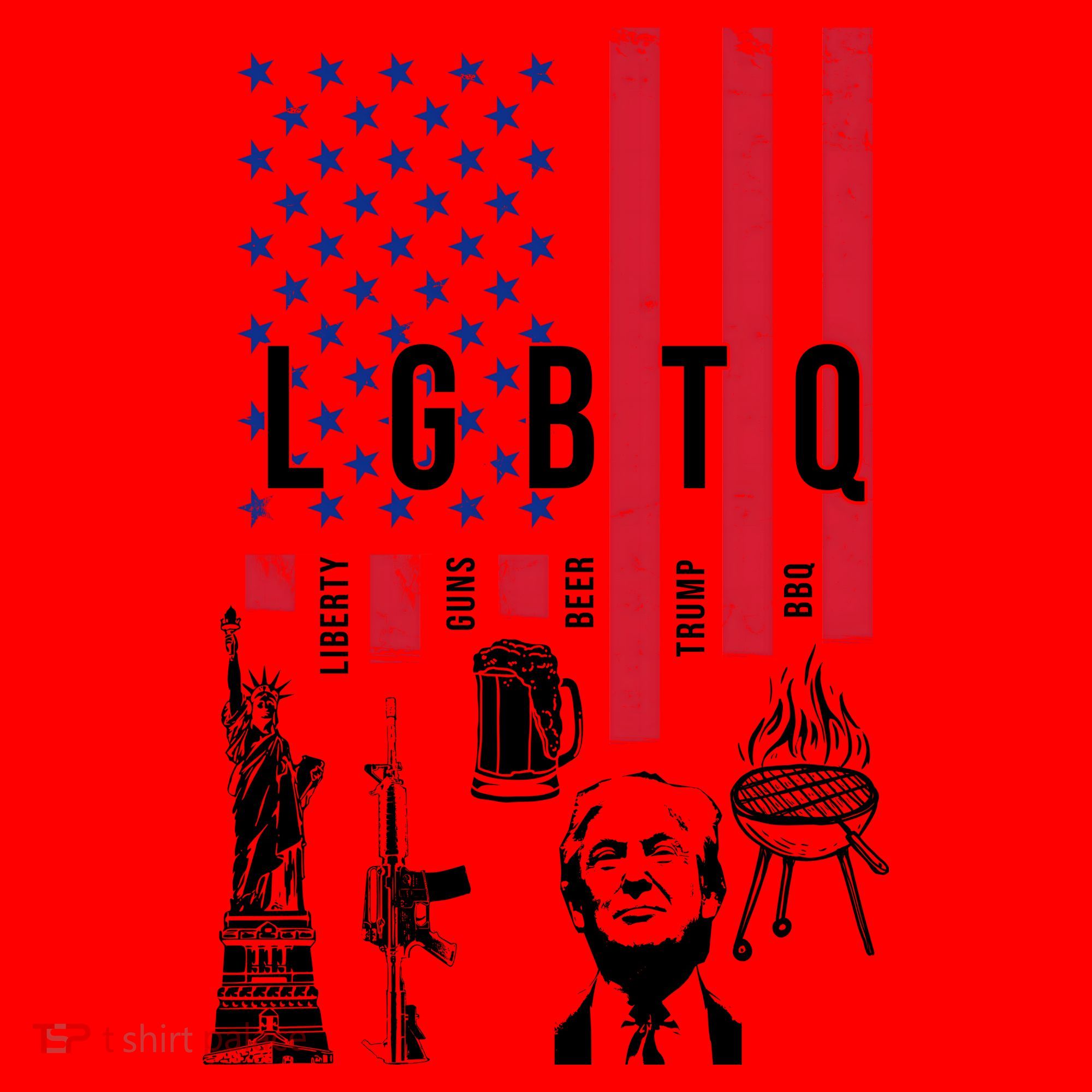 LGBTQ Donald Trump American Flag Santa Hat