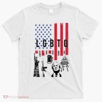 LGBTQ Donald Trump American Flag T-Shirt thumb 0