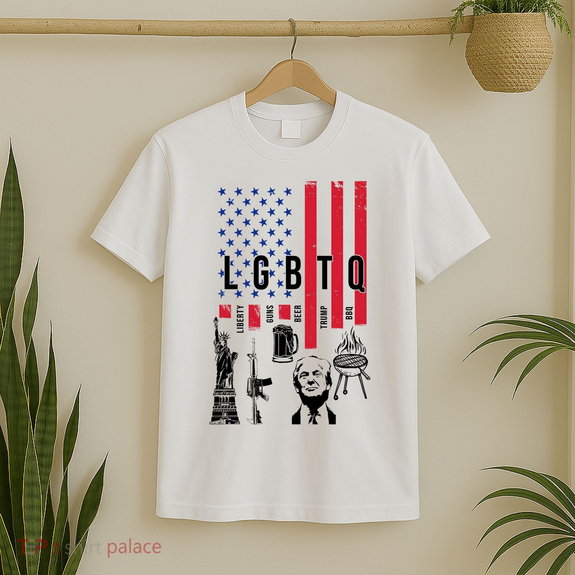 LGBTQ Donald Trump American Flag T-Shirt