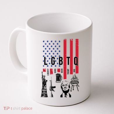 LGBTQ Donald Trump American Flag Coffee Mug