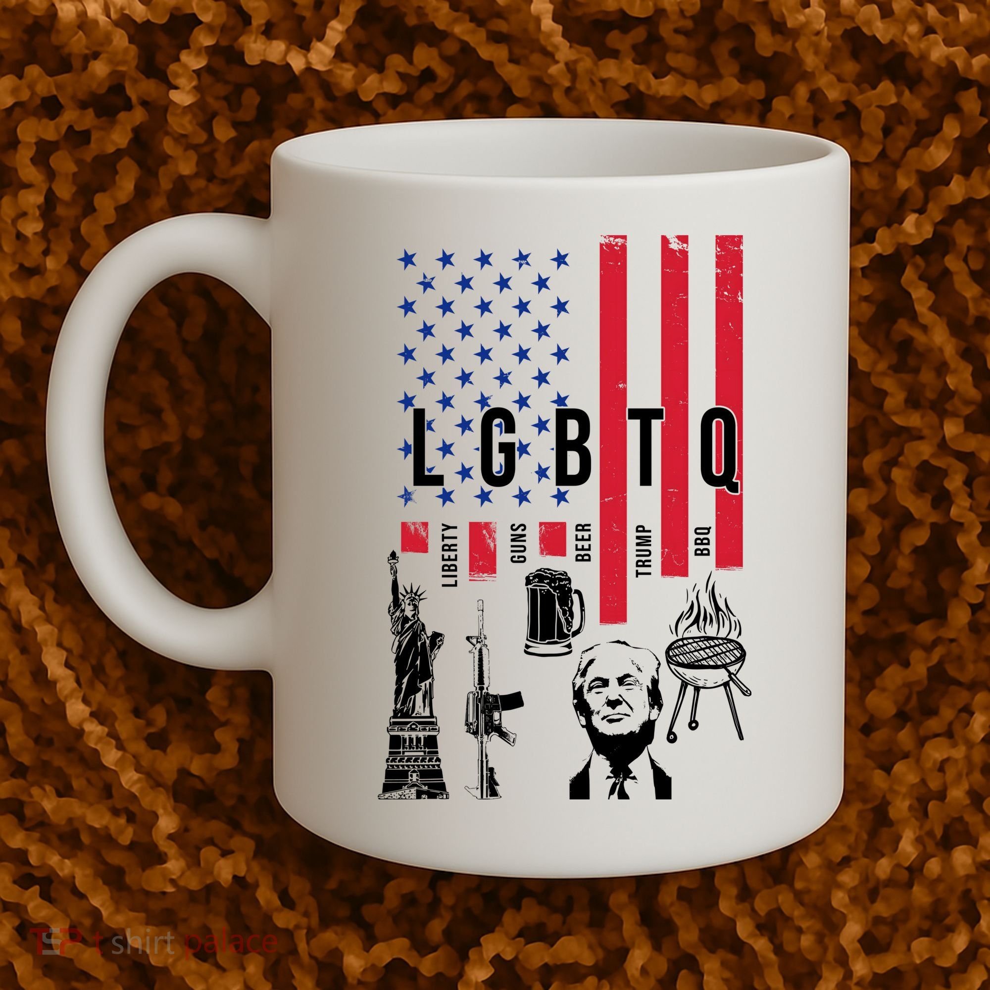 LGBTQ Donald Trump American Flag Coffee Mug