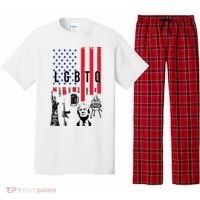 LGBTQ Donald Trump American Flag Pajama Set thumb 0