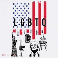 LGBTQ Donald Trump American Flag Women's Hoodie thumb 2