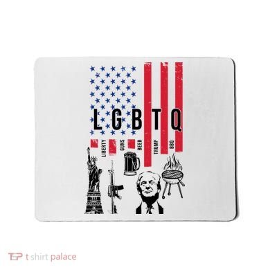 LGBTQ Donald Trump American Flag Mousepad
