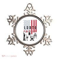 LGBTQ Donald Trump American Flag Ornament thumb 0