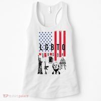 LGBTQ Donald Trump American Flag Women's Tank Top thumb 0