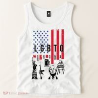 LGBTQ Donald Trump American Flag Tank Top thumb 2