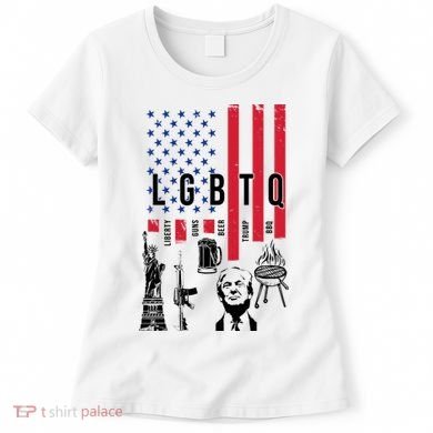 LGBTQ Donald Trump American Flag Women's T-Shirt