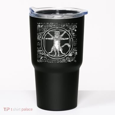 Leonardo Da Vinci Vitruvian Cat Lover Tumbler