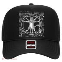 Leonardo Da Vinci Vitruvian Cat Lover Hat thumb 0