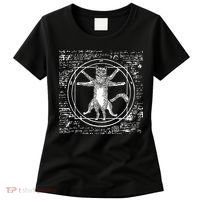 Leonardo Da Vinci Vitruvian Cat Lover Women's T-Shirt thumb 0