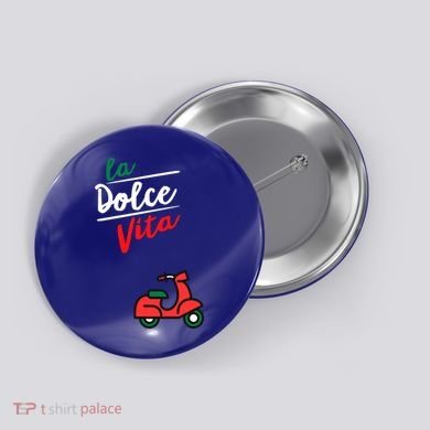 La Dolce Vita Italy Great Gift Button
