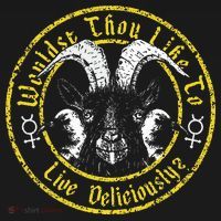 Live Deliciously Vintage Cartoon Goat T-Shirt thumb 7