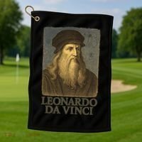 Leonardo Da Vinci Golf Towel thumb 1