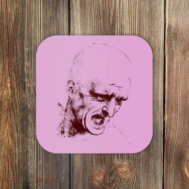Leonardo Da Vinci Shouting Soldier Coaster
