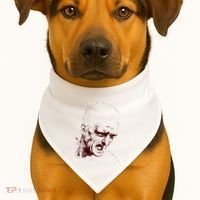 Leonardo Da Vinci Shouting Soldier USA-Made Doggie Bandana thumb 1