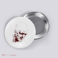 Leonardo Da Vinci Shouting Soldier Button thumb 0