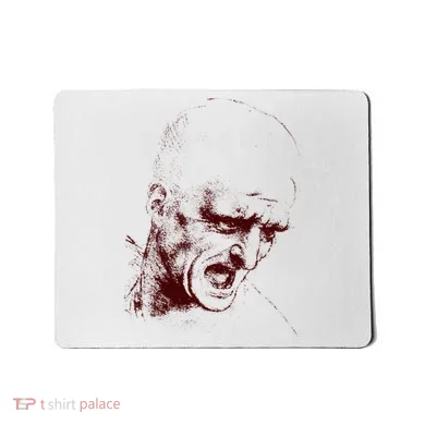 Leonardo Da Vinci Shouting Soldier Mousepad