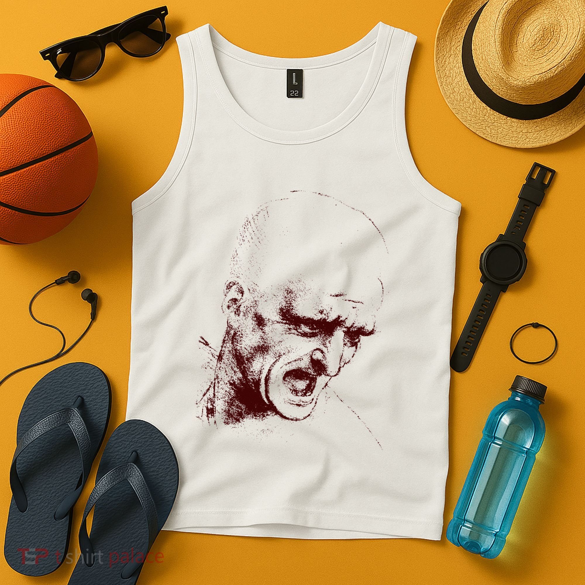 Leonardo Da Vinci Shouting Soldier Tank Top
