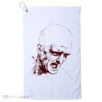 Leonardo Da Vinci Shouting Soldier Golf Towel thumb 0