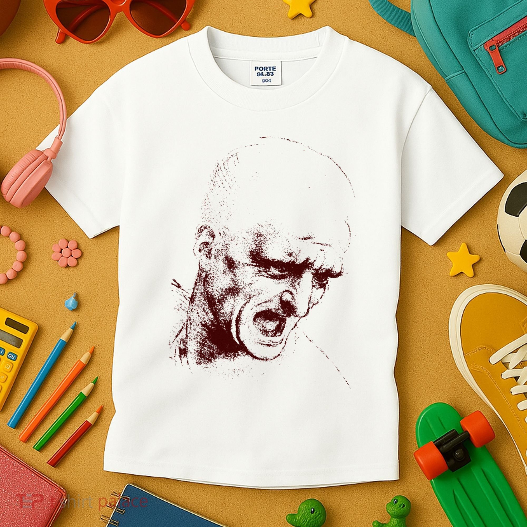 Leonardo Da Vinci Shouting Soldier Kids T-Shirt