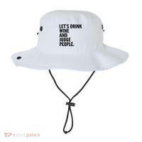 Let’S Drink Wine And Judge People Bucket Hat thumb 0