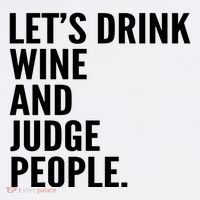 Let’S Drink Wine And Judge People Baby Bodysuit thumb 2