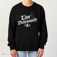 Live Deliciously Witchcraft Occult Women's Sweatshirt thumb 0