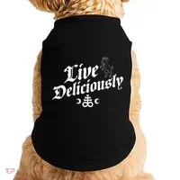 Live Deliciously Witchcraft Occult Doggie Tank thumb 0