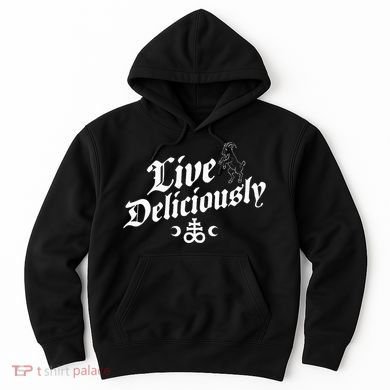 Live Deliciously Witchcraft Occult Hoodie